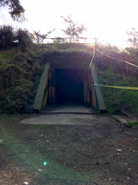 The east entrance to the battery.