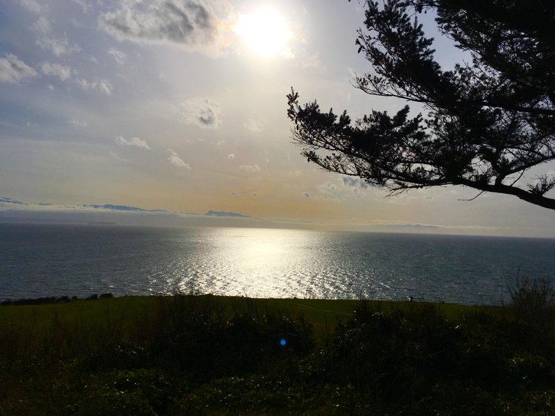 View from atop the battery.