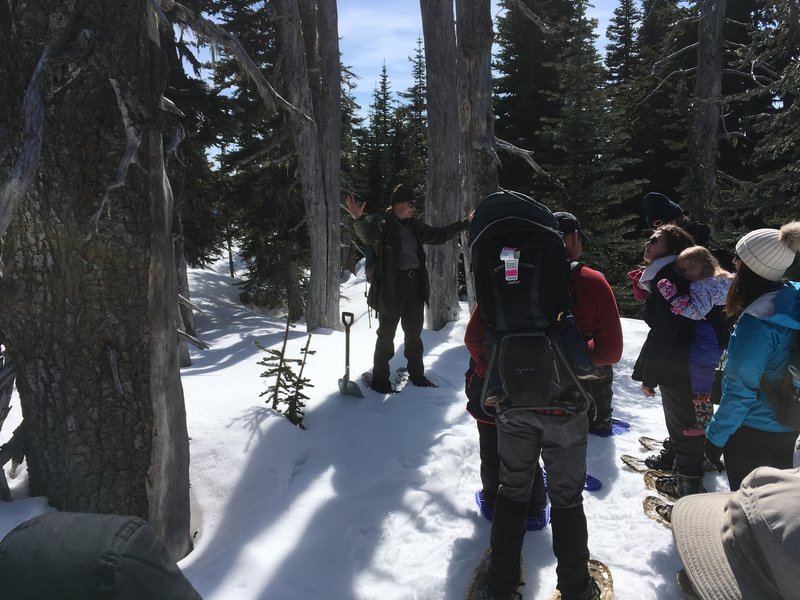 Ranger talking about wildlife.