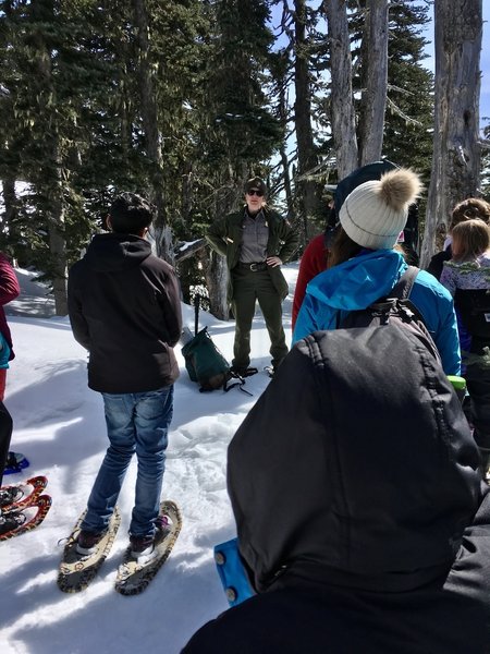 Snowshoeing with a ranger!