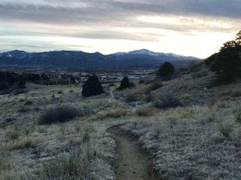 Looking toward Pike's Peak near the Heller Center