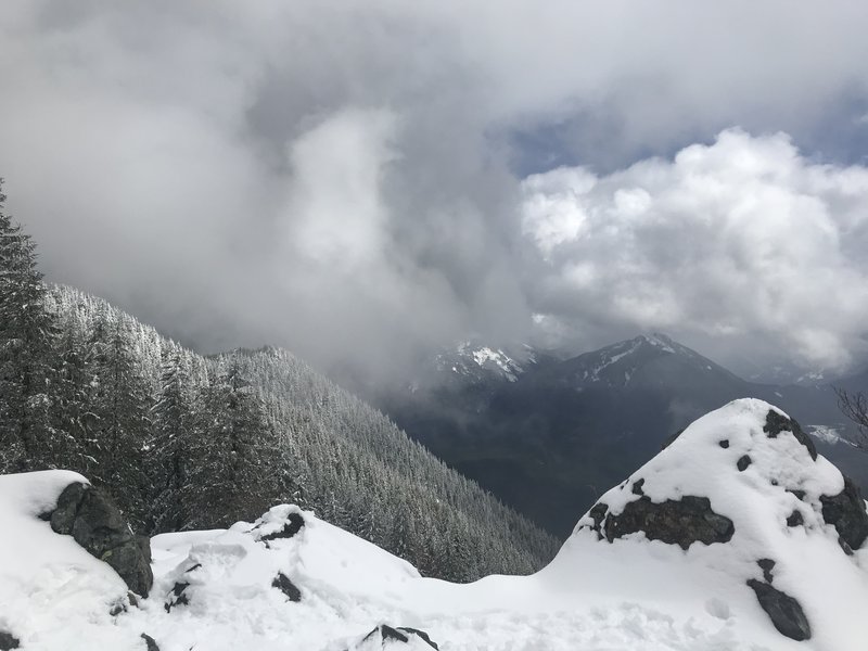 Looking east from the "bench"