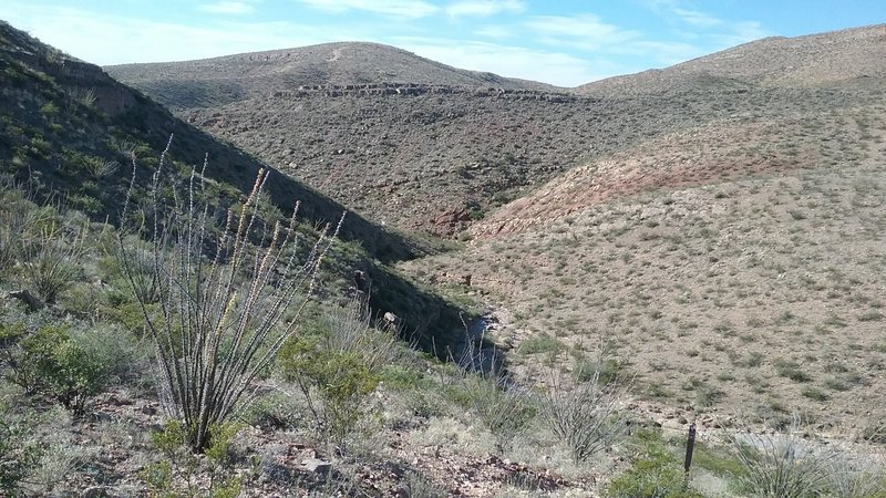 View of the Robledo Mountains