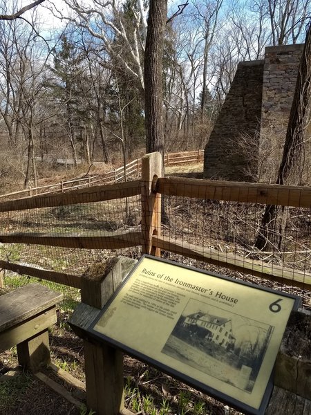 Interpretive signage along the trail