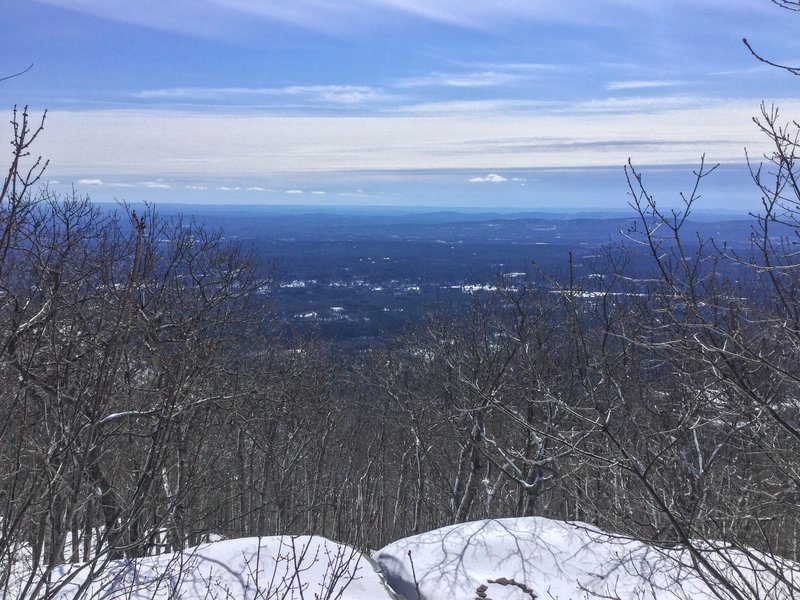 A large rock with breathtaking views