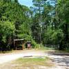 This is the entrance into the wooded part of the trails.