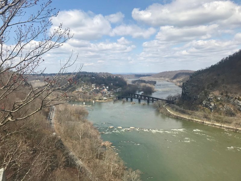 Harpers Ferry from split rock overlook