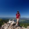 On the summit of Devils Peak