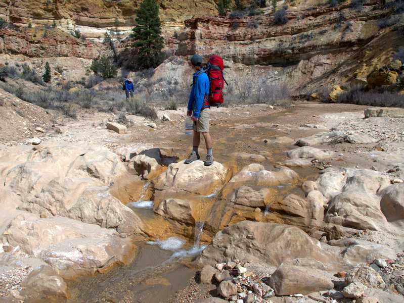 Starting down Sheep Creek