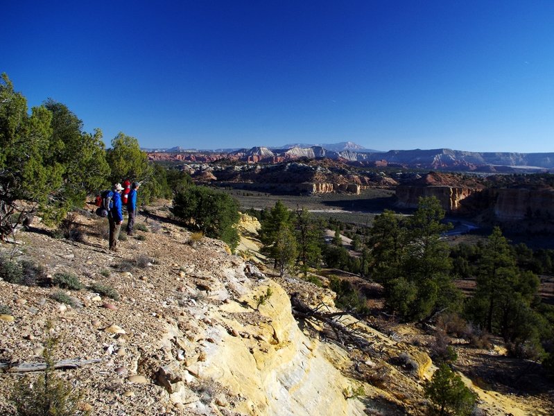 The Little Dry Valley from a bluff above the Paria River