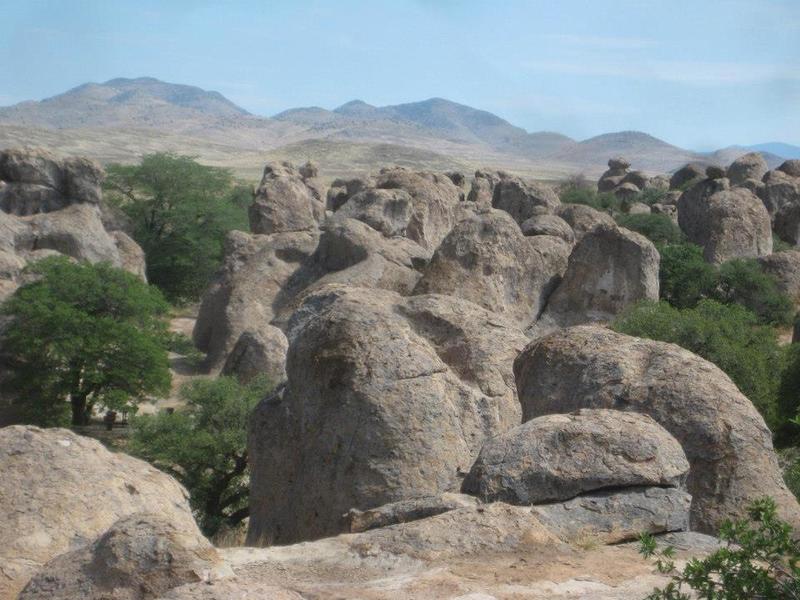 View of the boulders