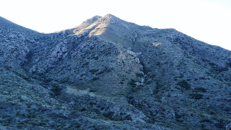 Early morning view of the Franklin Mountains