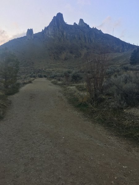 View of Saddlerock as you start the climb up the trail