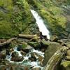 Lower Falls along Swanson Creek just before it empties into Uvas Creek, as seen from the end of Swanson Creek Trail.