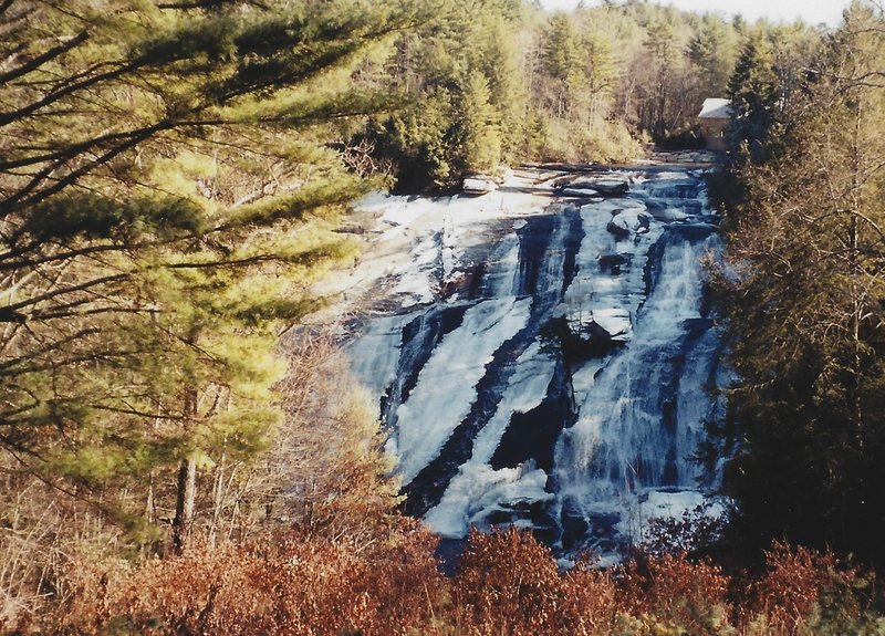 View of High Falls in the winter