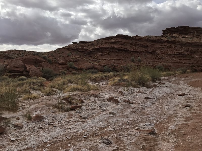 Hiking before the rain hits