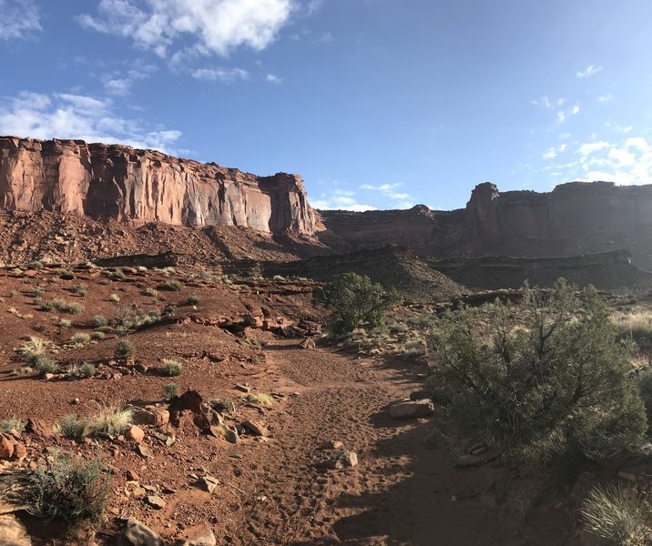 Heading back towards the Murphy Hogback trail