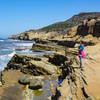 This area has beautiful cliffs with wonderful tide pools strewn throughout.