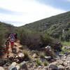 Hikers on the Oak Canyon Trail at Mission Trails Regional Park