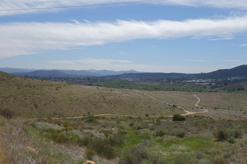 View southeast from the North Fortuna Trail at Mission Trails Regional Park