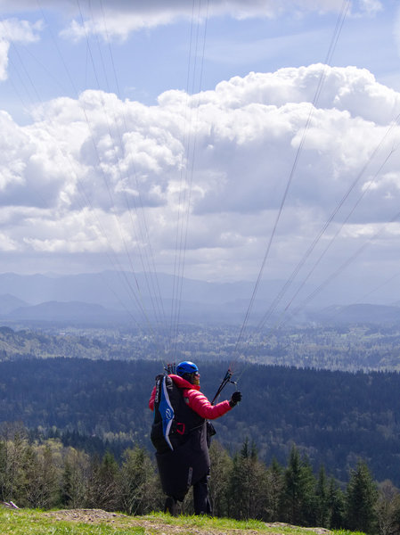 A Para Glider Surveys the Landscape