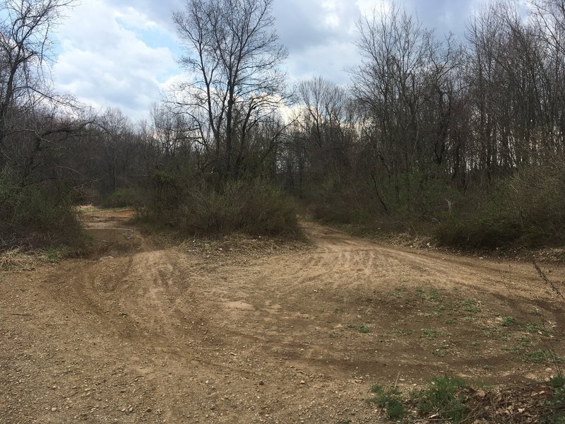 Mountain biking or motor biking track