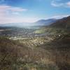 This is a spot on the Potato Hill Trail overlooking Draper and the Salt Lake Valley. Very beautiful hike, just watch out for bikes!