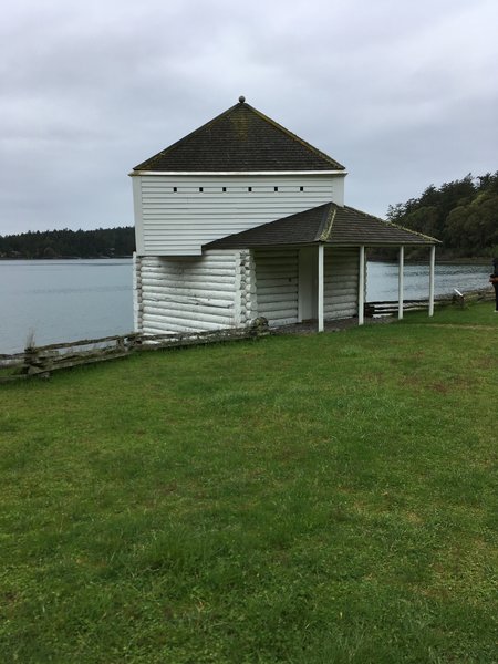 The historic blockhouse.