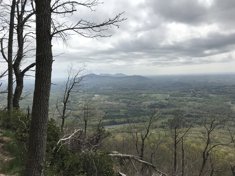 view of a neighboring mountain from the top