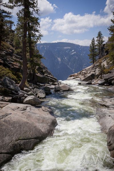 Shot from the bridge above Upper Yosemite Falls