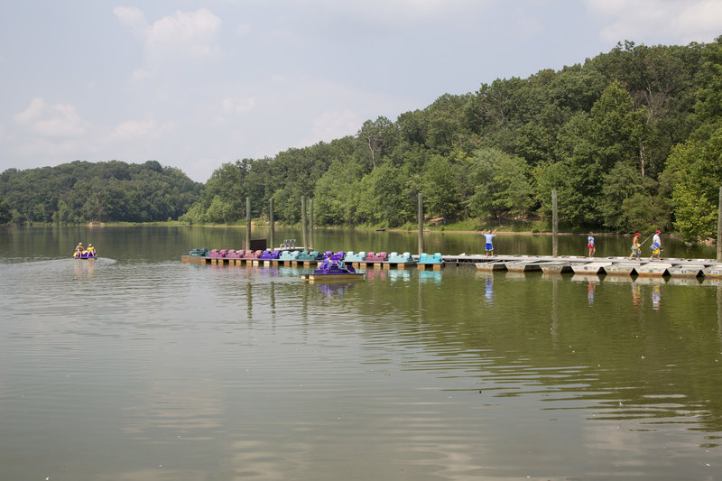 Paddle Boats at Lake Needwood.