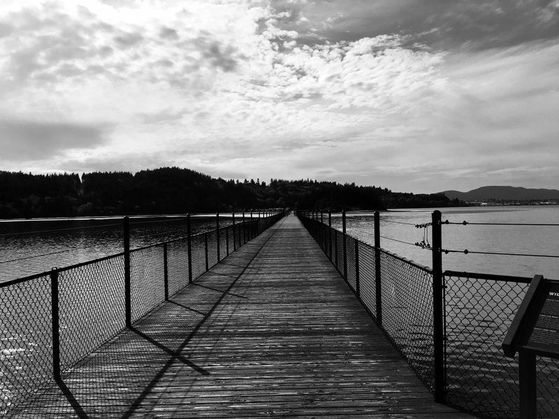 Looking back on the boardwalk.