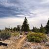 The Big Nasty Trail on the edge of Mammoth Crater