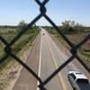 Passing over Highway 75. Picture is facing south.