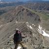 Looking down Kelso Ridge.