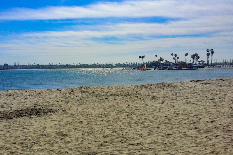 Typical views along Bayside Walk.