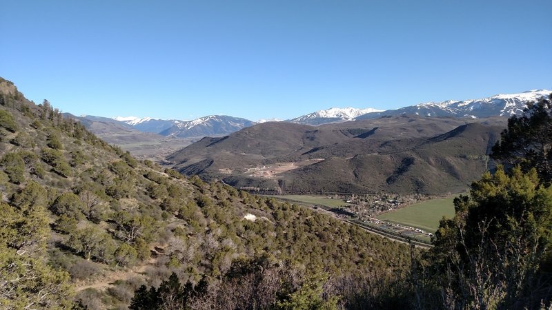 View down the trail