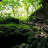 The stairs leading down to Dance Hall cave at Maquoketa Caves State Park near Maquoketa.