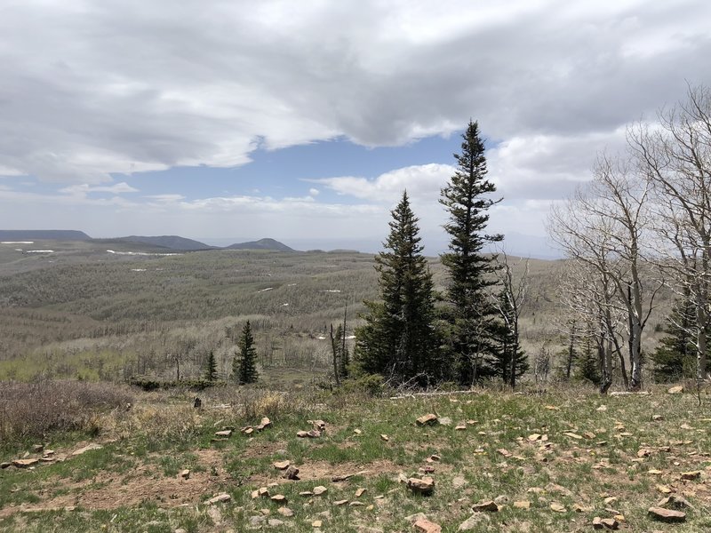 Beautiful view overlooking a valley