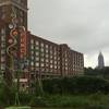 Just before crossing the Ponce de Leon Bridge, one gets a great view of the Ponce City Market Building and surrounding skyline.