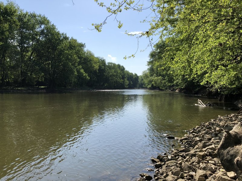 Great view of the river. You can kayak or canoe here as well.