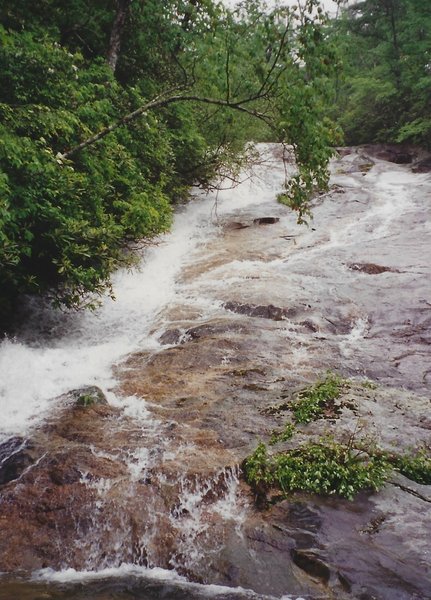 View of falls from the trail