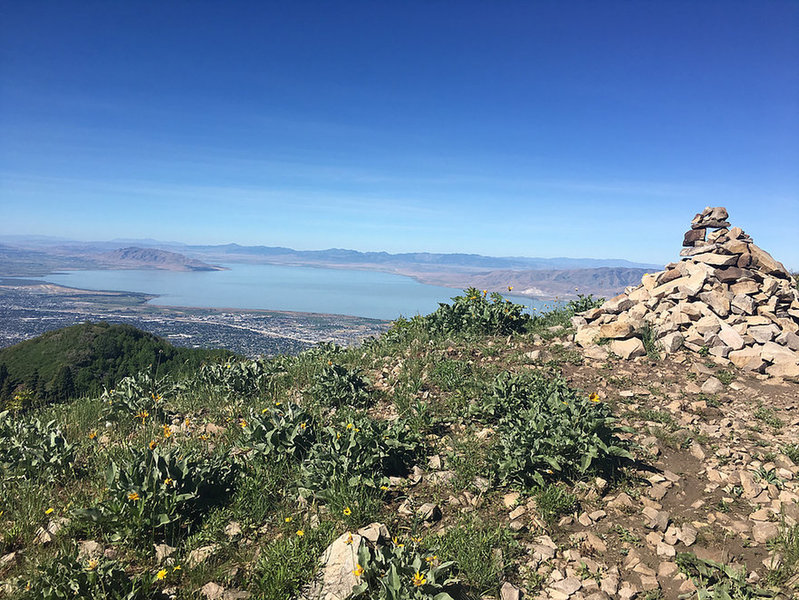 Cairn at the Big Baldy Summit