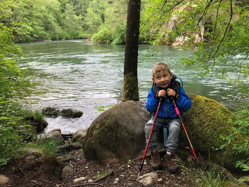 Checking out the river