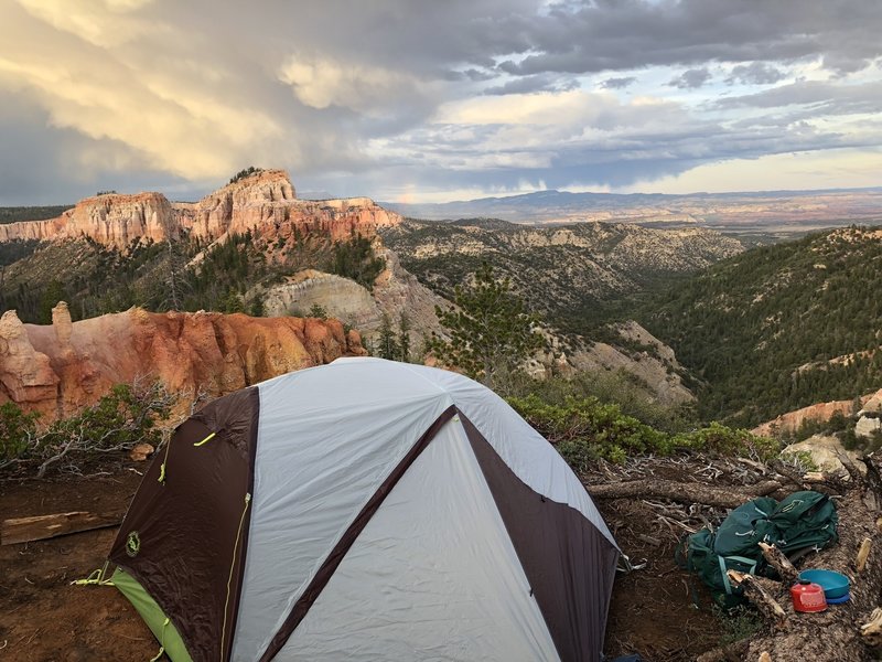 Views at the Swamp Canyon campsite are A+