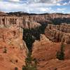 Descending into the canyon, amongst the hoodoos