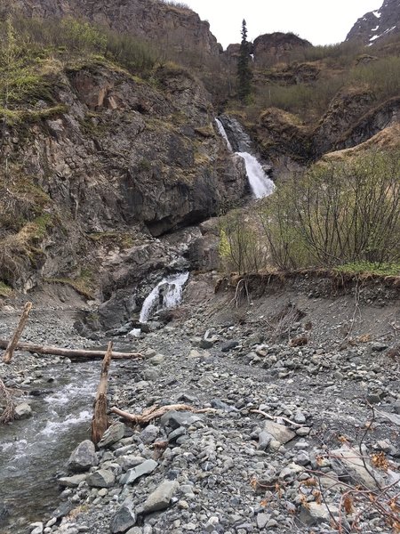 Telchina Falls, a good turnaround, or continue up the East Fork.