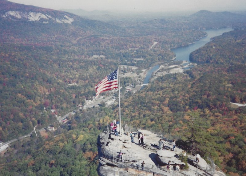 View of the Chimney and Lake Lure