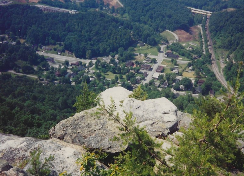 View of Cumberland TN from the peak.