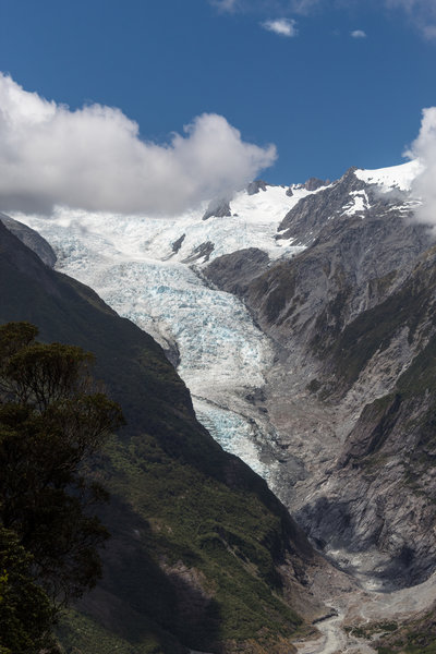 Franz Josef Glacier from Rata Lookout